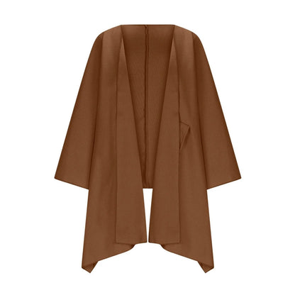 Gemütlicher langer Strickcardigan mit Fledermausärmeln