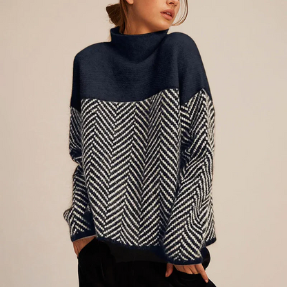 Gemütlicher Grobstrick Rollkragenpullover