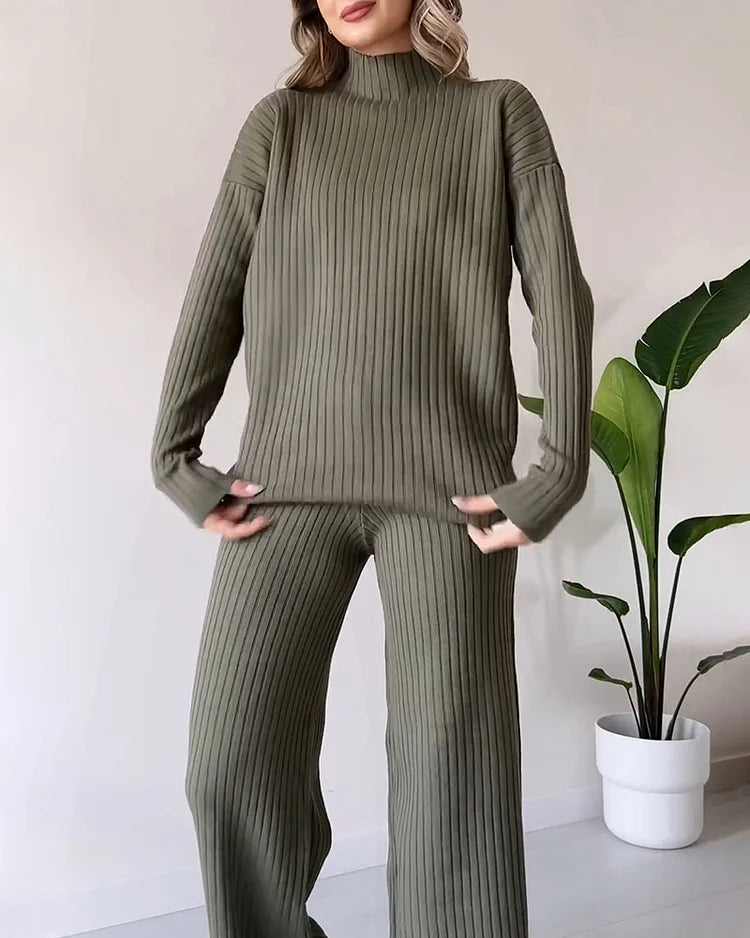 Schickes zweiteiliges Set mit Schlitz für lässigen Alltagslook
