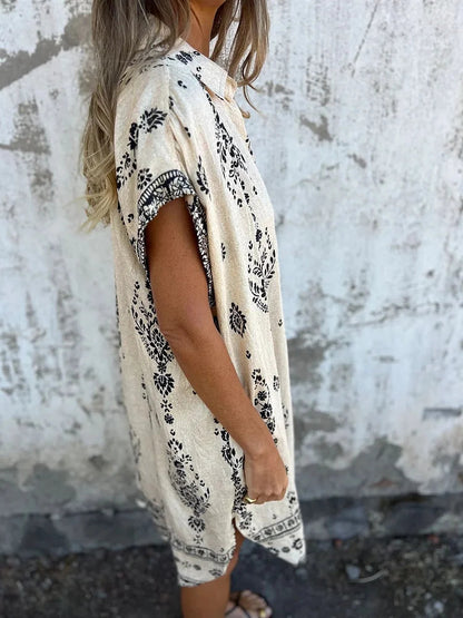 Kurzarmkleid mit Taschen