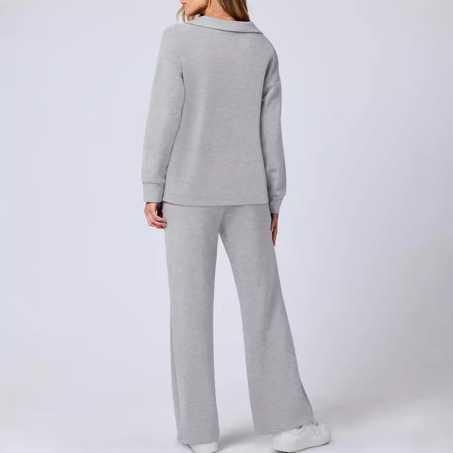Gemütliches Damen-Casual-Loungewear-Trainingsanzug-Set