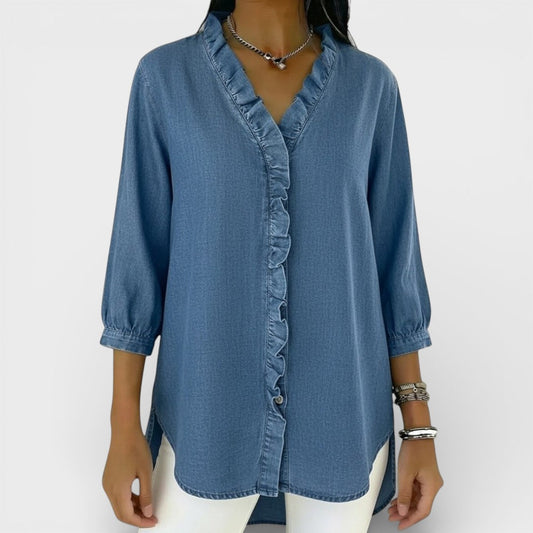 Elegante Bluse mit Rüschen