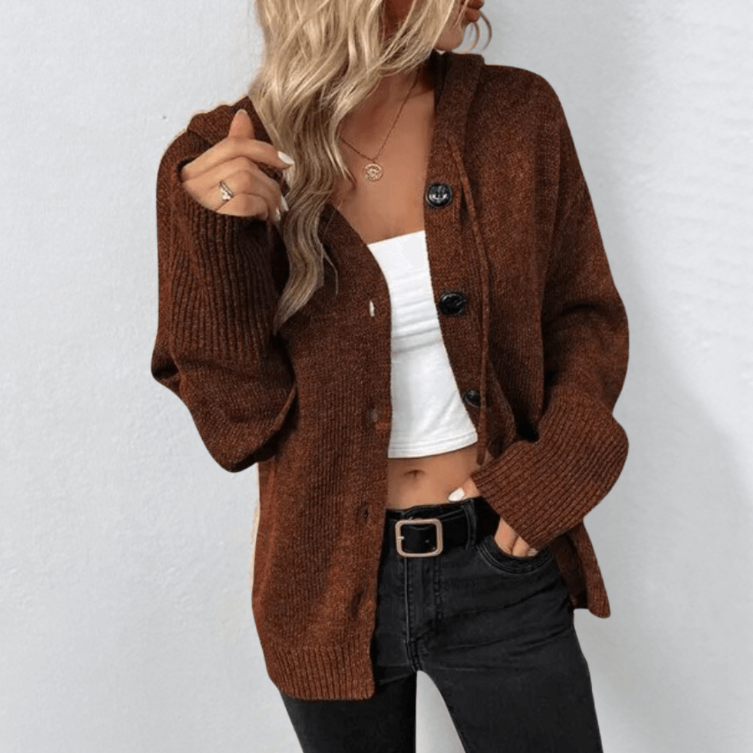 Gemütliche Strick-Cardigan mit Knöpfen für Damen