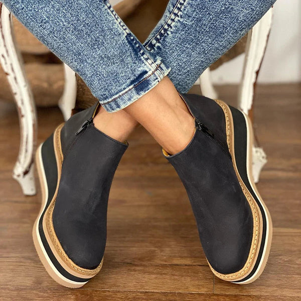 Schicke Leder-Stiefeletten für den Alltagsstil