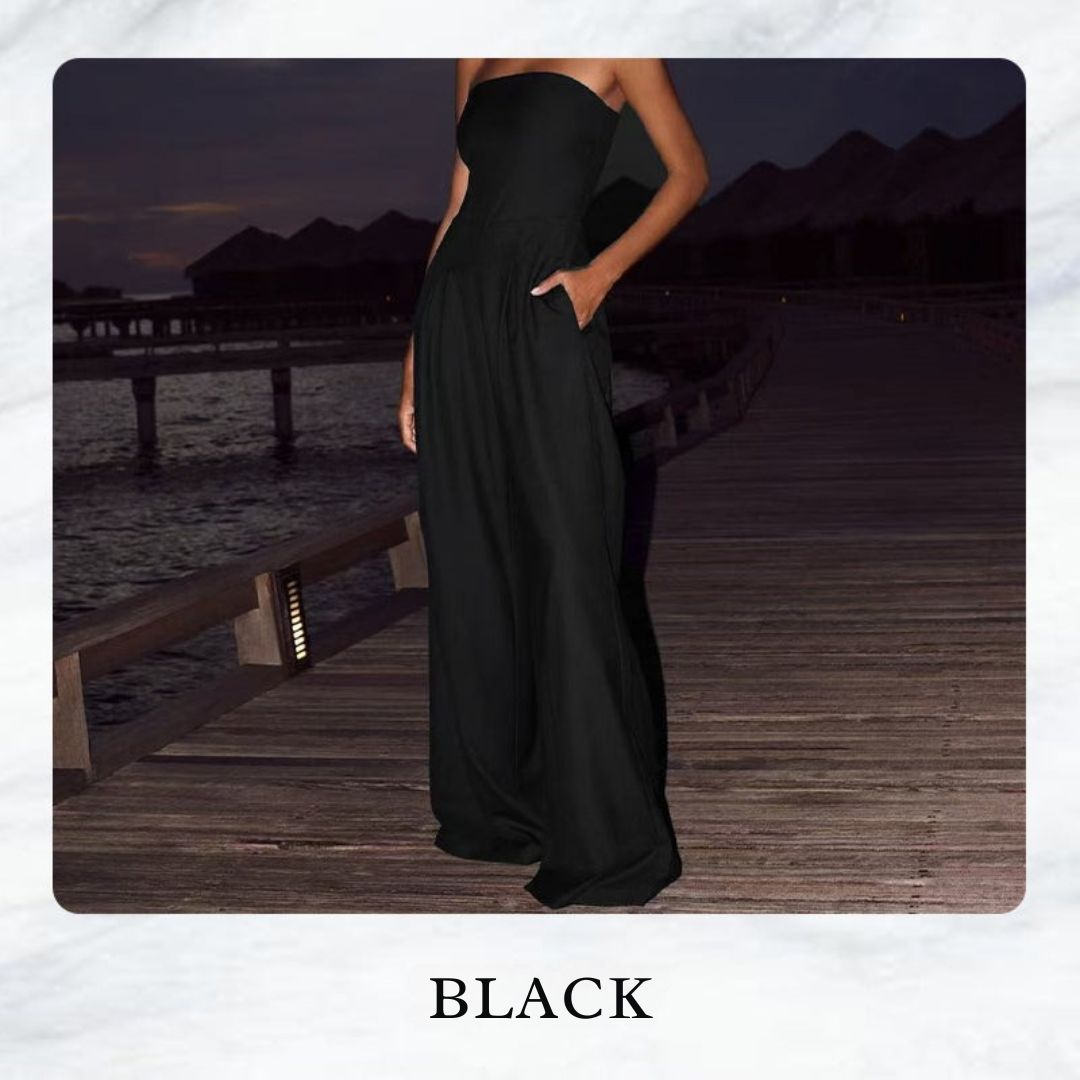 Lässiger ärmelloser Jumpsuit für den einfachen Alltag