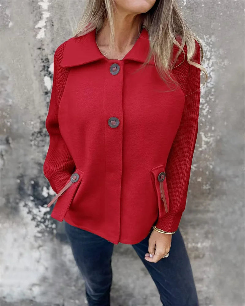 Gemütliche leichte Damen-Herbst-Winterjacke