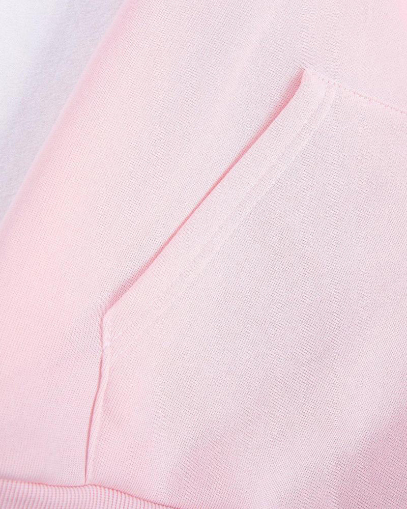 Gemütlicher rosa Hoodie mit Kängurutasche für Damen