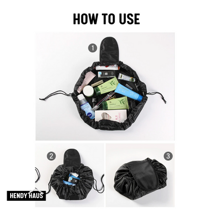 Weiche Canvas-Kosmetiktasche Organizer für Reisen und den täglichen Gebrauch