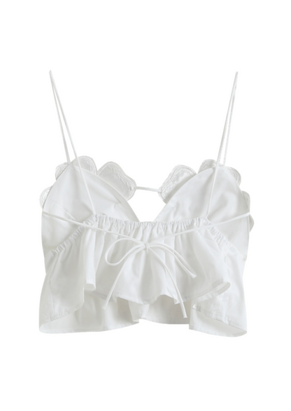 Damen Weiße Fließende Arabella Bluse
