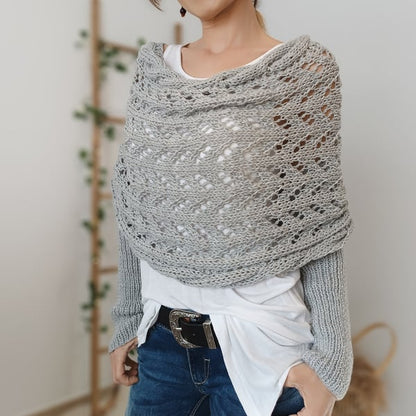 Gemütlicher mehrlagiger weicher Strickschal für Herbst und Winter