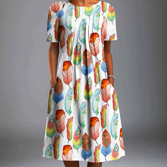 Elegantes Sommerkleid für Damen aus weichem, atmungsaktivem Stoff