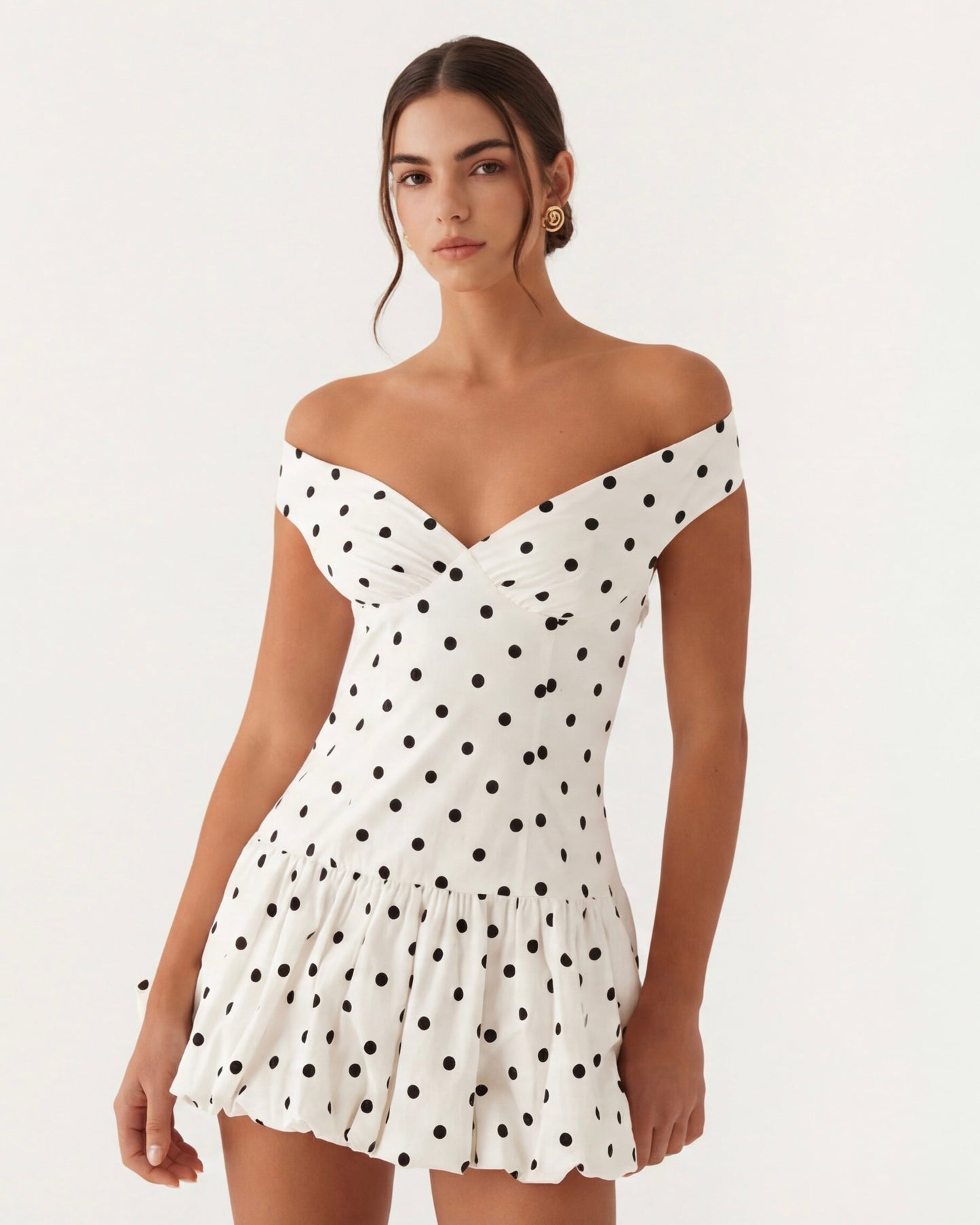Mesaro ärmelloses Minikleid mit Rüschenapplikation