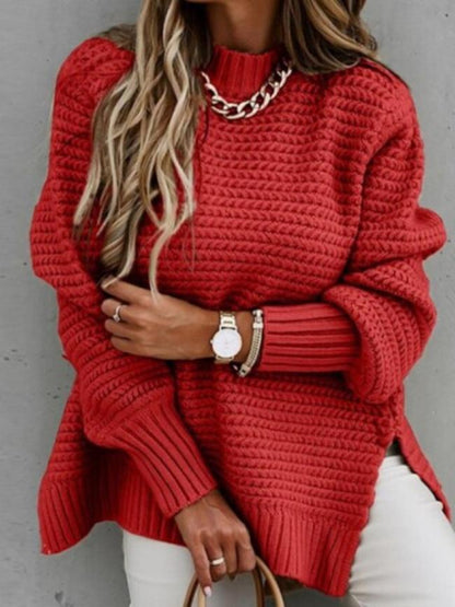 Gemütlicher Strickpullover mit elegantem Schnitt
