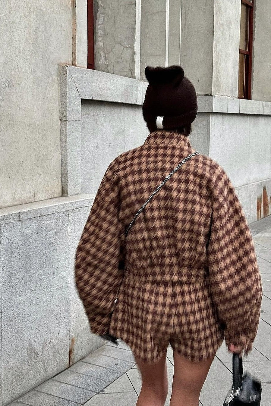 Vintage Hahnentritt Zweiteiler Set