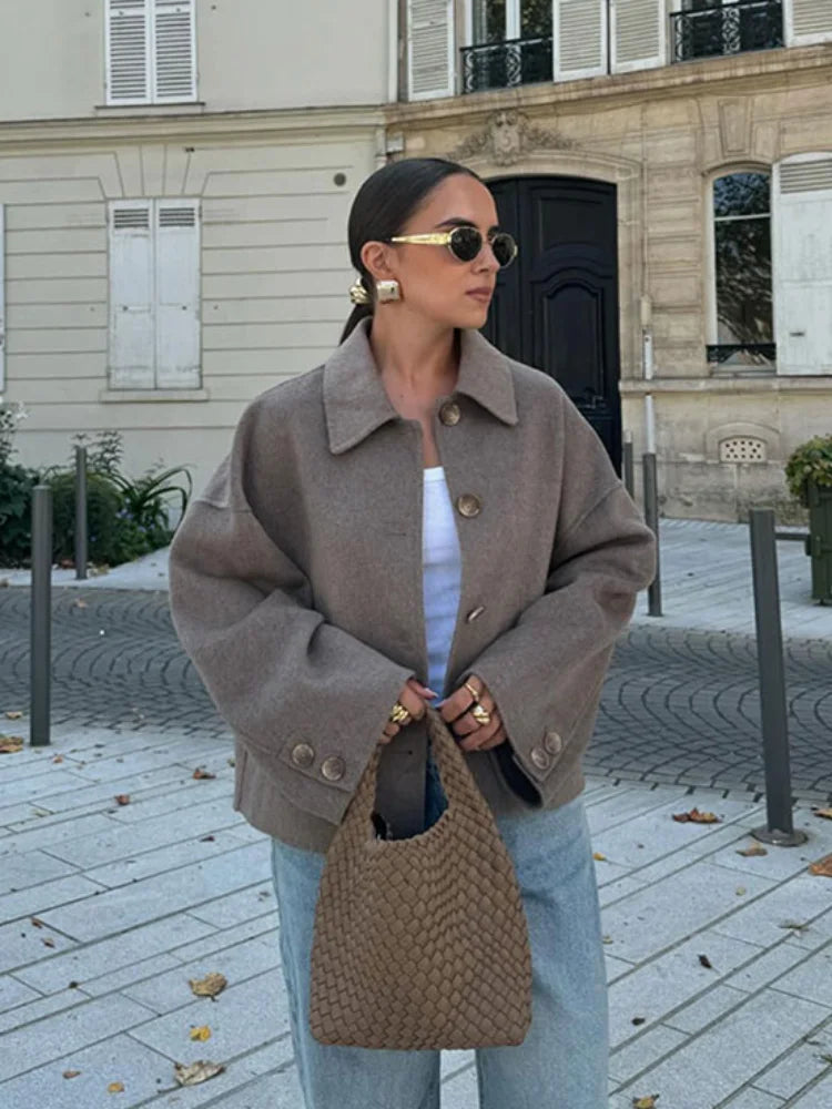 Elegante gesteppte Reversjacke für Übergangsjahreszeiten