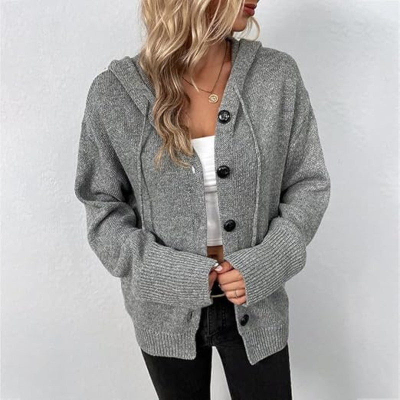 Gemütliche Strick-Cardigan mit Knöpfen für Damen