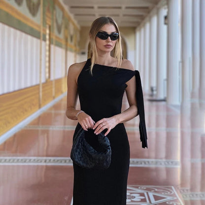 Viktoria® | Elegantes One-Shoulder-Kleid mit Schleifendetail