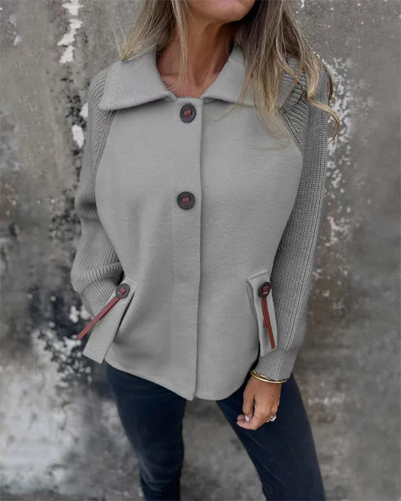 Gemütliche leichte Damen-Herbst-Winterjacke