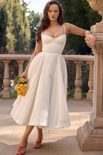 Evelina Elegantes Midikleid für Damen
