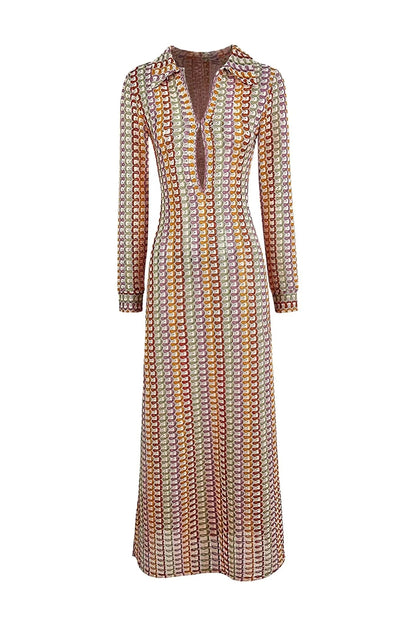 Boho Chic Maxi-Sommerkleid für Strandtage
