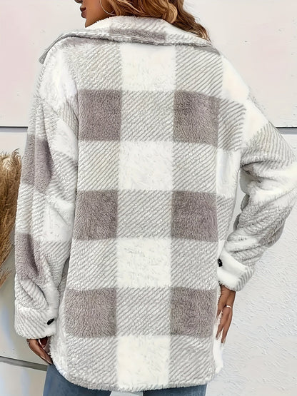 Gemütliche locker sitzende weiche Hemdjacke