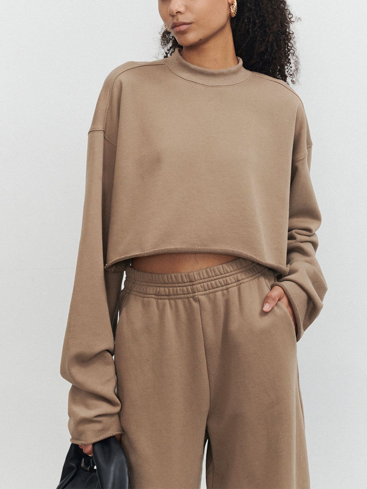 Bequemes, kurz geschnittenes Sweatshirt für lässigen Chic-Stil