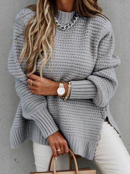 Gemütlicher Strickpullover mit elegantem Schnitt