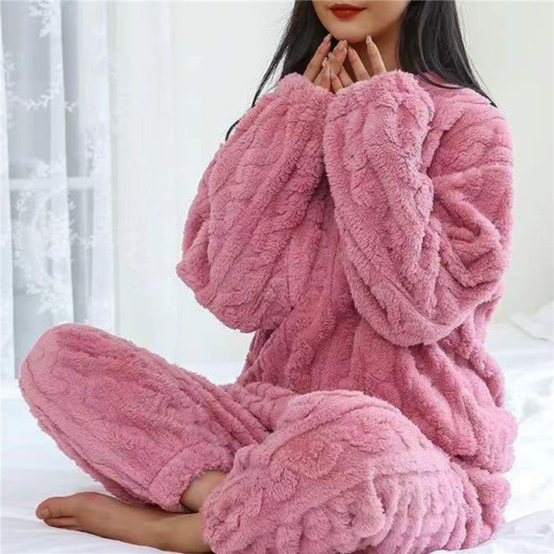 Gemütlicher Fleece-Schlafanzug für Damen