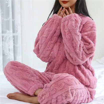 Gemütlicher Fleece-Schlafanzug für Damen