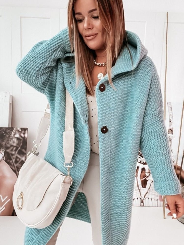 Gemütlicher Strickcardigan mit grobem Muster