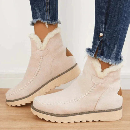 Gemütliche gestrickte Winter-Stiefeletten