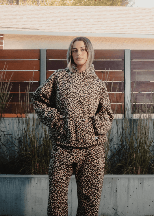 Gemütlicher Hoodie mit Gepardenmuster für lässigen Komfort