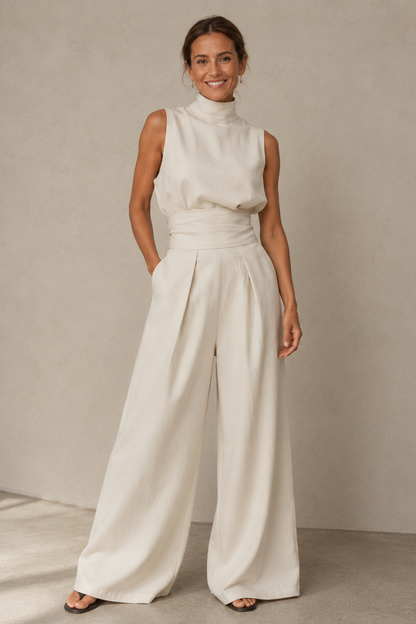 Damen Sleek V-Ausschnitt Overall