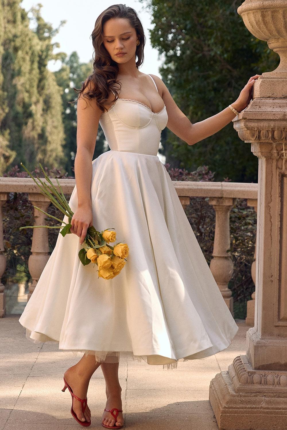 Evelina Elegantes Midikleid für Damen