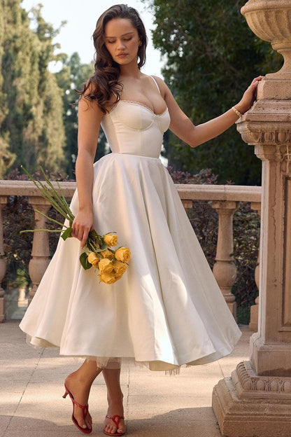 Evelina Elegantes Midikleid für Damen