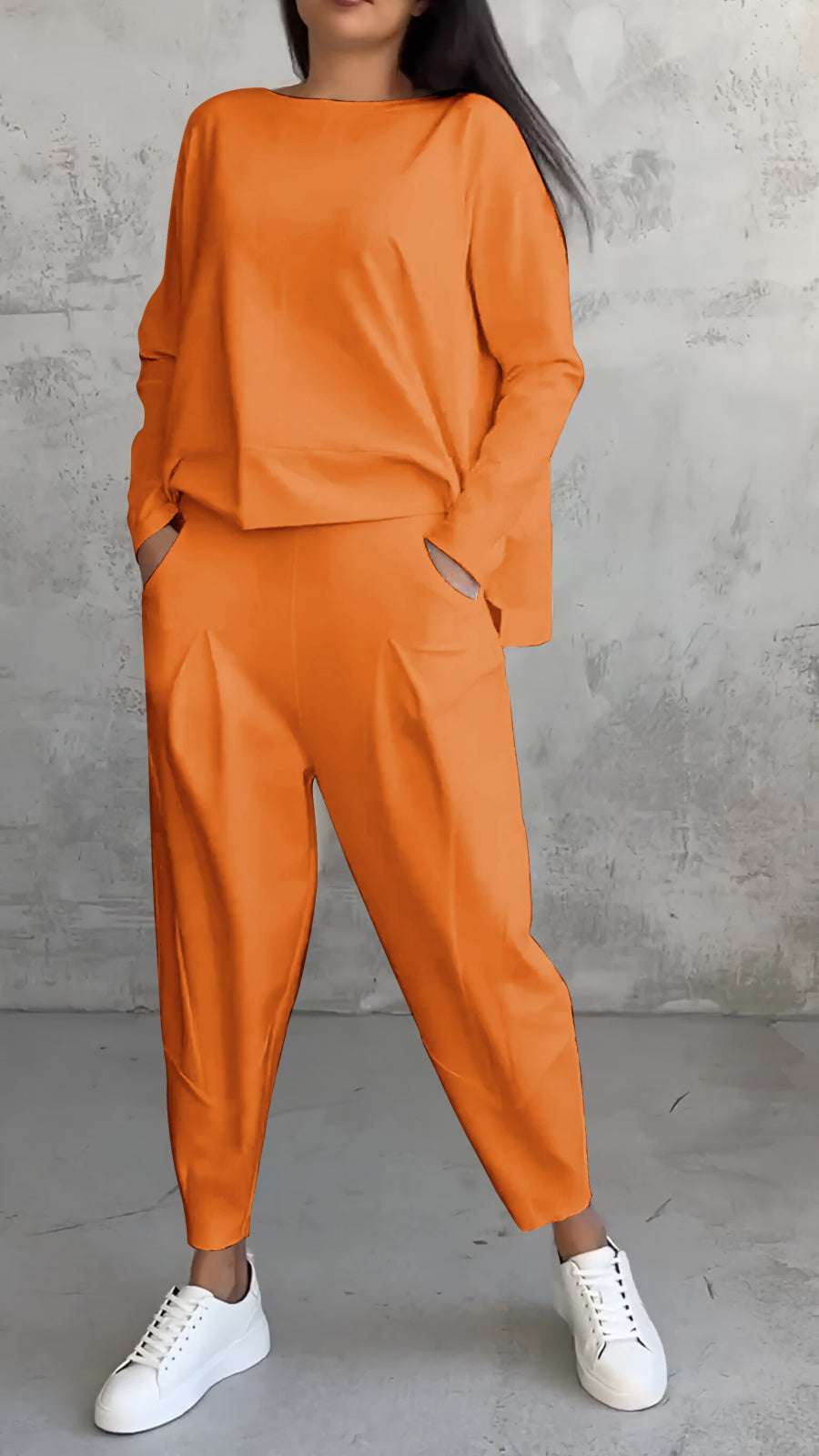 Gemütliches zweiteiliges Strick-Loungewear-Set