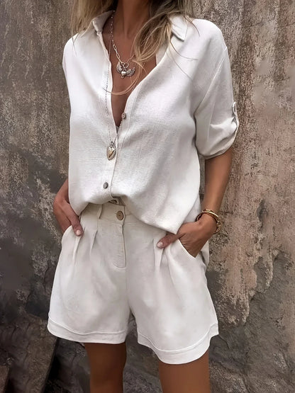 Stilvolles zweiteiliges Sommer-Set für Damen