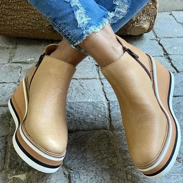 Schicke Leder-Stiefeletten für den Alltagsstil