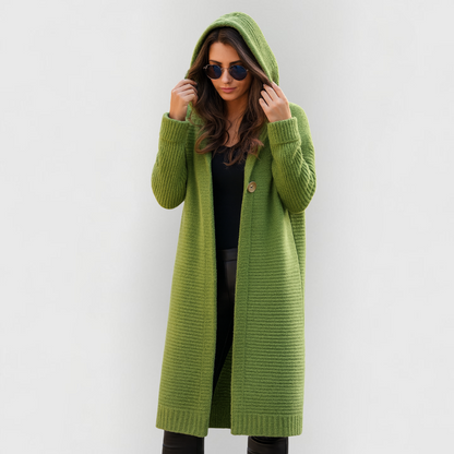 Gemütlicher leichter Strick-Cardigan-Pullover