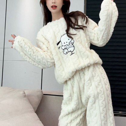 Gemütlicher Fleece-Schlafanzug für Damen