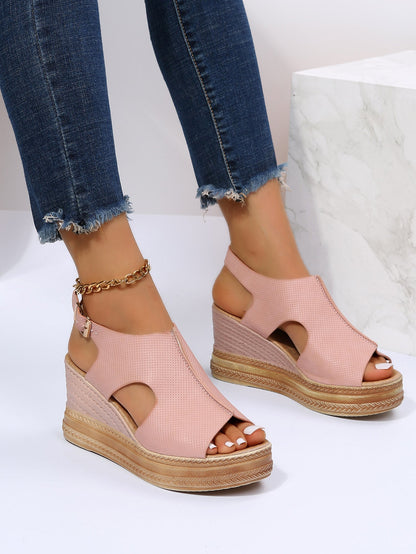 Damen Freizeit Sandalen mit Blockabsatz