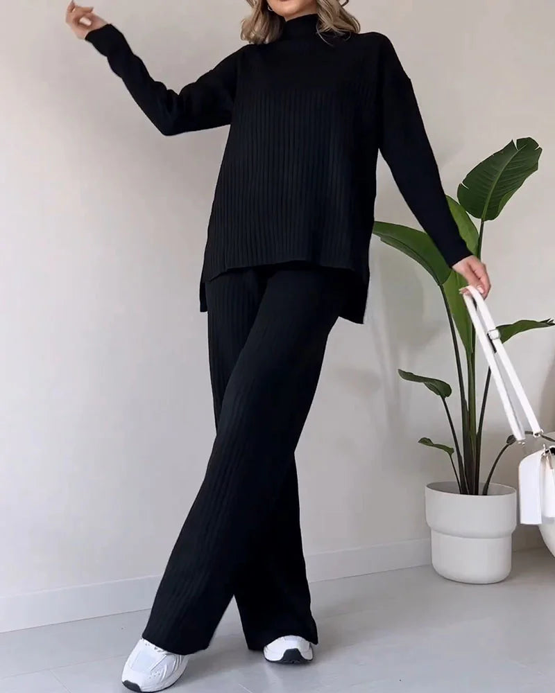Schickes zweiteiliges Set mit Schlitz für lässigen Alltagslook