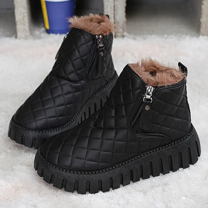 Damen Leder Winterstiefel mit orthopädischer Unterstützung