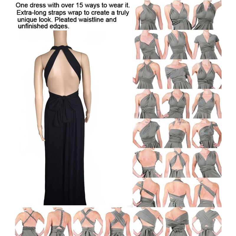 15-in-1 wandelbares Kleid mit mehreren Styling-Optionen