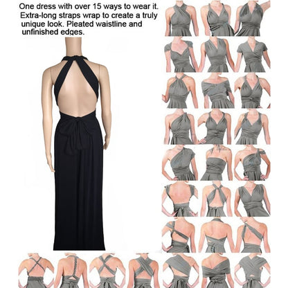 15-in-1 wandelbares Kleid mit mehreren Styling-Optionen