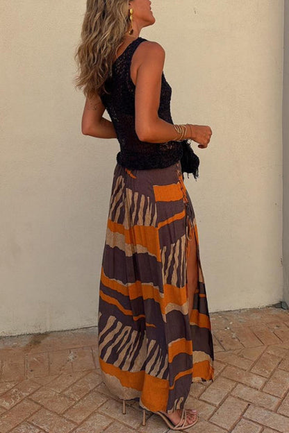 Boho Gestricktes V-Ausschnitt Hohl Lockeres Tanktop