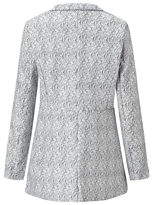 Schicker Longsleeve-Mantel mit offenem Vorderteil und Taschen