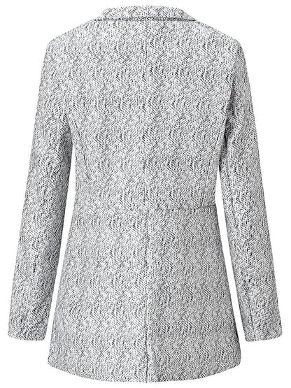 Schicker Longsleeve-Mantel mit offenem Vorderteil und Taschen