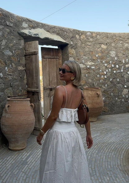 Damen Weiße Fließende Arabella Bluse