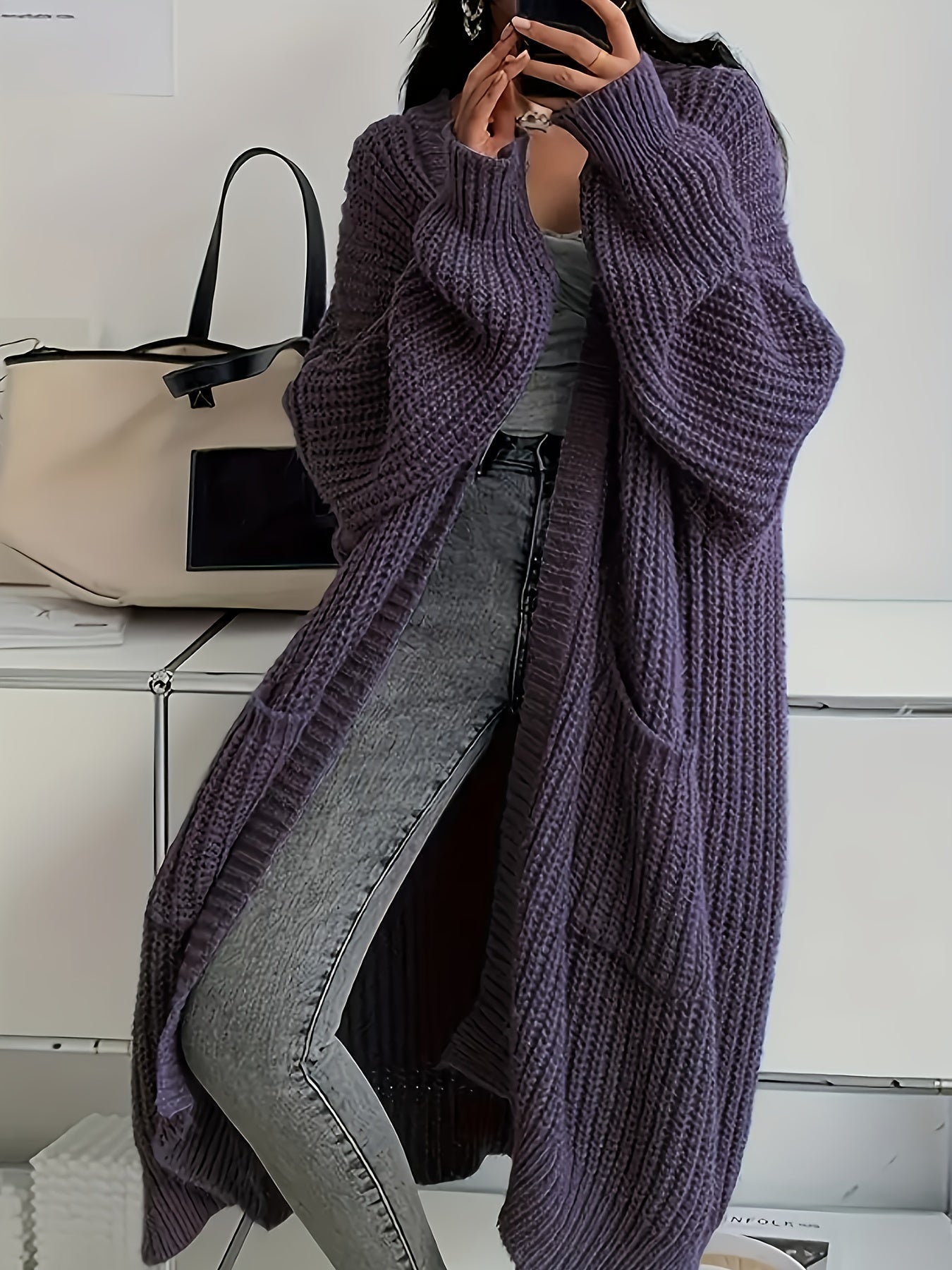 Gemütliche Strickcardigan mit Gürtel für Damen